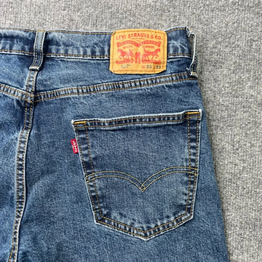 Levi's 527 Slim Bootcut Jeans Mens 33x32 Blue Denim Medium Wash 5098 Stretch
